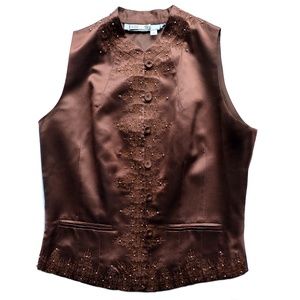 Debbie Shuchat silk vest with beading
